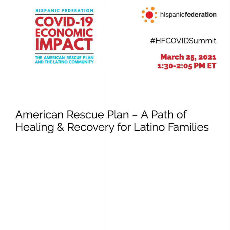 American Rescue Plan – A Path of Healing & Recovery for Latino Families