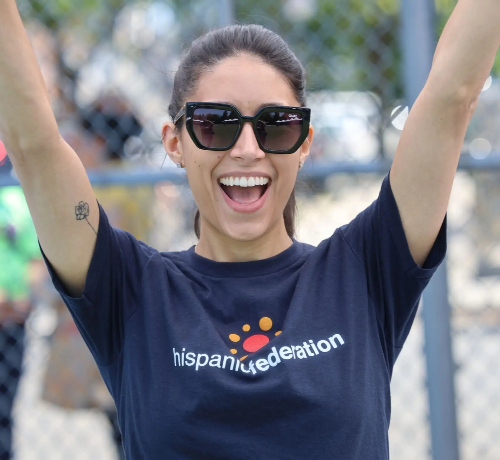 excited young woman