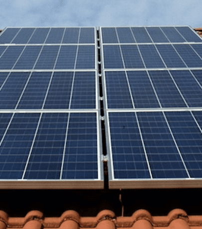 solar panels on house